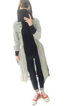 「アイテム（ドレス、グレー系）」を使った、tmsay000さん（レディース・165cm）の春コーディネート