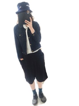 「chambre de charme（シャンブルドゥシャーム）のアイテム（デニムジャケット）」を使った、tmsay000さん（レディース・165cm）の春コーディネート
