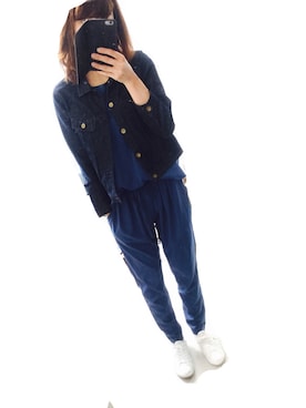 「chambre de charme（シャンブルドゥシャーム）のアイテム（デニムジャケット）」を使った、tmsay000さん（レディース・165cm）の春コーディネート