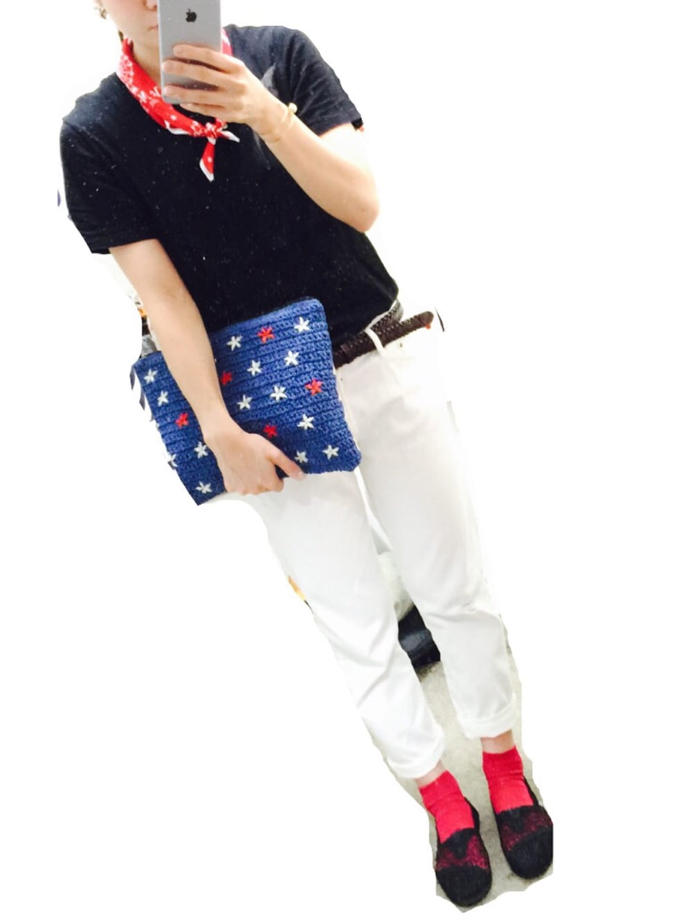 「toms、GAP、無印良品、Adam et Rope'」｜「Adam et Rope' Le Magasinのアイテム（バッグ、ブルー系）」を使った、tmsay000さん（レディース・165cm）の夏コーディネートの1枚目の写真