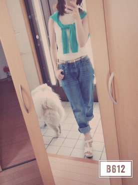 「友達」｜「アイテム（その他）」を使った、ゆずさん（レディース・151cm）の夏コーディネート