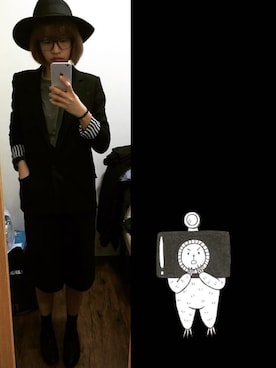 「asos（エイソス）のアイテム（ハット、ブラック系）」を使った、takumiさん（レディース）の秋コーディネート