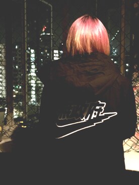 「Alpha Industries（アルファインダストリーズ）のアイテム（マウンテンパーカー）」を使った、Charmtjyさん（レディース・165cm）の春コーディネート