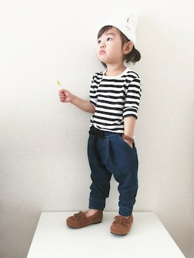 「ラブ＆ピース2016」｜「アイテム（ラッピングキット）」を使った、Nana‎٭¨̮❼さん（キッズ・90cm）の秋コーディネート
