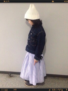 「アイテム（スカート）」を使った、Dsyさん（キッズ・128cm）の春コーディネート
