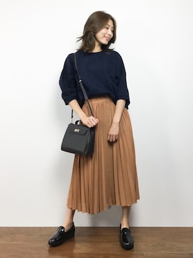 吉岡由梨子さん（レディース・158cm）の秋コーディネート