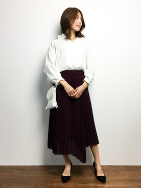 吉岡由梨子さん（レディース・158cm）の秋コーディネート