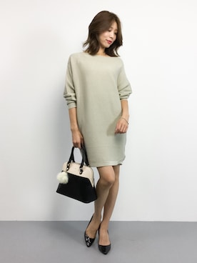 吉岡由梨子さん（レディース・158cm）の秋コーディネート