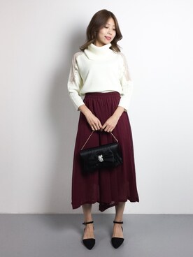 吉岡由梨子さん（レディース・158cm）の秋コーディネート