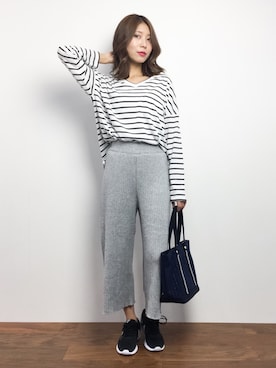 「T・S・L（ティーエスエル）のアイテム」を使った、吉岡由梨子さん（メンズ・158cm）の秋コーディネート