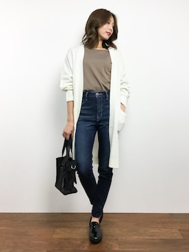 吉岡由梨子さん（レディース・158cm）の秋コーディネート