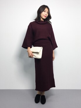 吉岡由梨子さん（レディース・158cm）の秋コーディネート