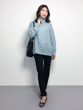 吉岡由梨子さん（レディース・158cm）の秋コーディネート