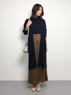 吉岡由梨子さん（レディース・158cm）の秋コーディネート