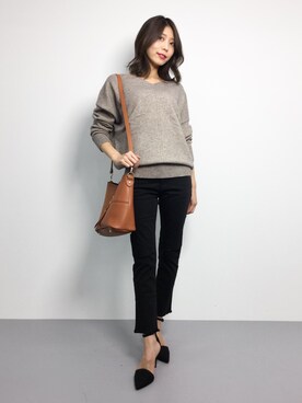 吉岡由梨子さん（レディース・158cm）の秋コーディネート