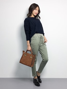 吉岡由梨子さん（レディース・158cm）の秋コーディネート
