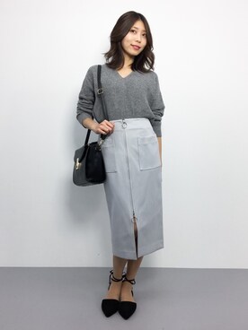 吉岡由梨子さん(レディース・158cm)の秋コーディネート