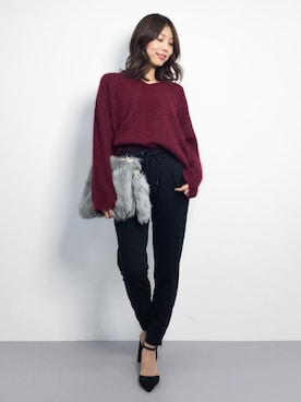 吉岡由梨子さん（レディース・158cm）の秋コーディネート