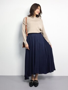 吉岡由梨子さん（レディース・158cm）の秋コーディネート