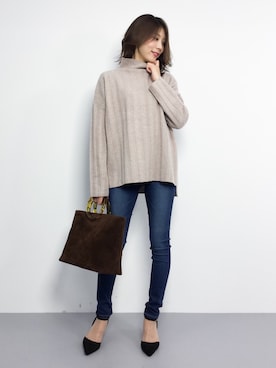 吉岡由梨子さん（レディース・158cm）の秋コーディネート