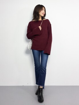 吉岡由梨子さん（レディース・158cm）の秋コーディネート