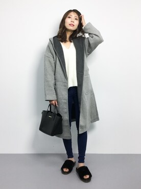吉岡由梨子さん(レディース・158cm)の秋コーディネート