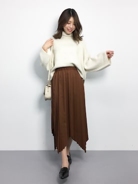 吉岡由梨子さん(レディース・158cm)の秋コーディネート
