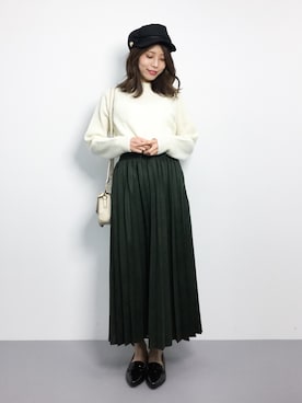 吉岡由梨子さん(レディース・158cm)の秋コーディネート