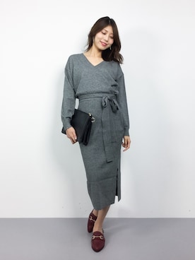 吉岡由梨子さん（レディース・158cm）の秋コーディネート