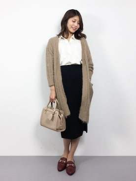 吉岡由梨子さん（レディース・158cm）の秋コーディネート