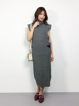 吉岡由梨子さん(レディース・158cm)の秋コーディネート