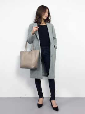 吉岡由梨子さん（レディース・158cm）の秋コーディネート