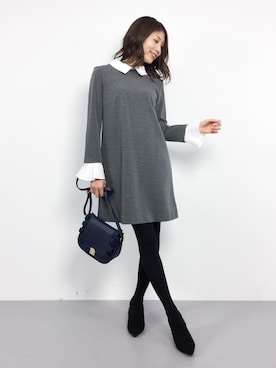 吉岡由梨子さん（レディース・158cm）の秋コーディネート