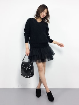 吉岡由梨子さん(レディース・158cm)の秋コーディネート