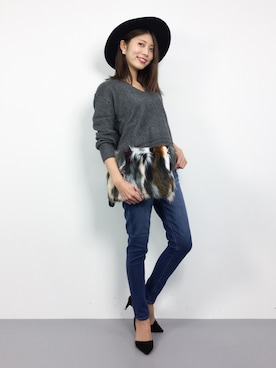 吉岡由梨子さん（レディース・158cm）の秋コーディネート