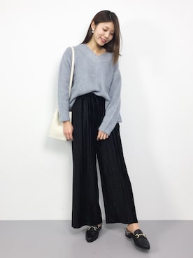 吉岡由梨子さん（レディース・158cm）の秋コーディネート