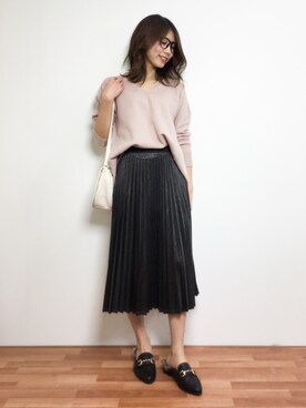 吉岡由梨子さん(レディース・158cm)の冬コーディネート