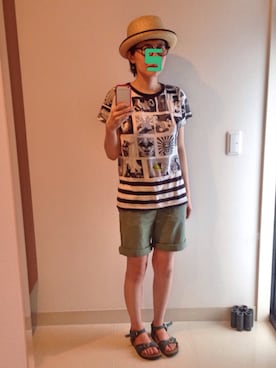 「横尾忠則」｜すぅさんさん（レディース・155cm）の夏コーディネート
