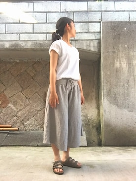 「ECODECO（エコデコ）のアイテム」を使った、kさん（レディース・153cm）の春コーディネート