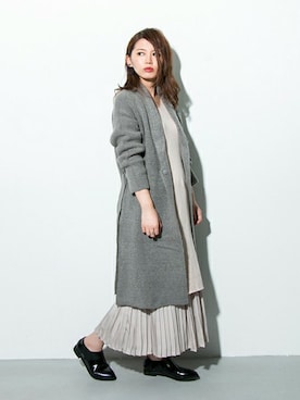 「コーディガン」｜SENSE OF PLACE ONLINE STOREさん（レディース・166cm）の秋コーディネート