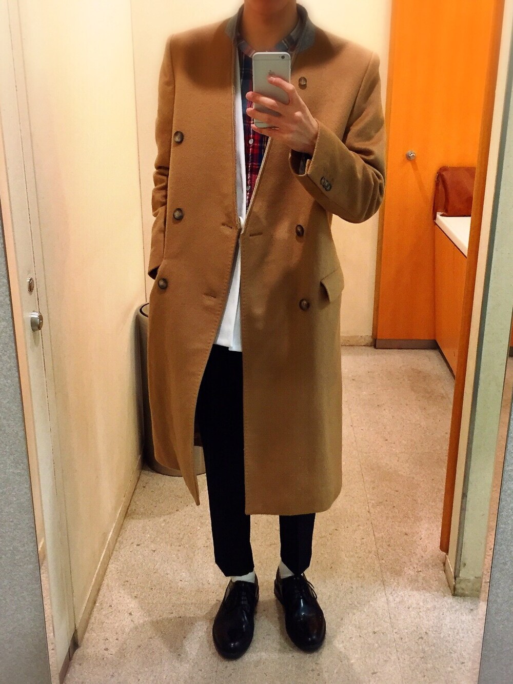 Maison Martin Margiela グレンチェックチェスターコート Maison Martin Margiela グレンチェックチェスターコート