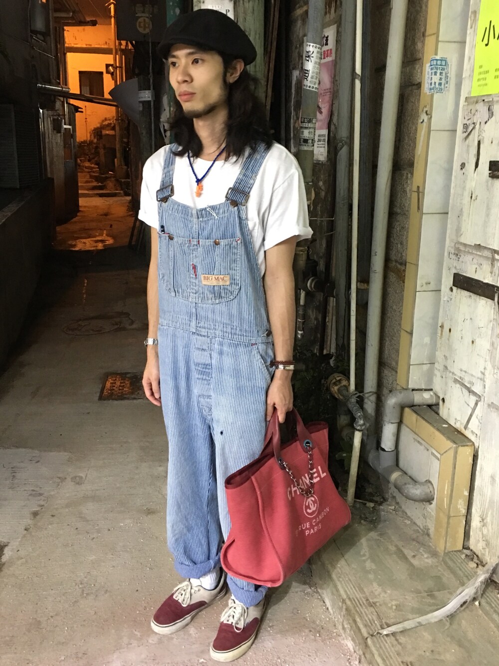「工人、worker、chanel、VANS」｜「BIG MACのアイテム（つなぎ/オールインワン、その他）」を使った、felixhinさん（メンズ・170cm）の秋コーディネートの1枚目の写真