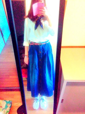 「Honeys（ハニーズ）のアイテム（財布/小物）」を使った、ユキリーさん（レディース・167cm）の夏コーディネート