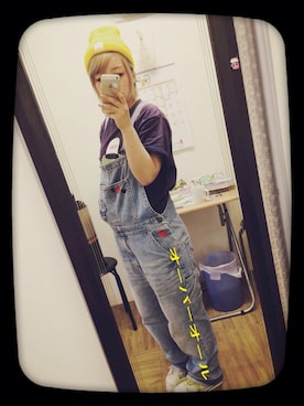 「WC（ダブル シー）のアイテム（オールインワン・サロペット）」を使った、KEKAさん（レディース・153cm）の夏コーディネート