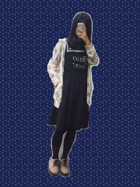「ScoLar（スカラー）のアイテム（ピーコート）」を使った、emiileeexさん（レディース・160cm）の冬コーディネート