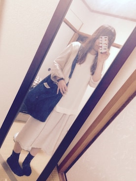 「B.L.U.E（ビーエルユーイー）のアイテム（バッグ）」を使った、minilaさん（レディース・148cm）の夏コーディネート