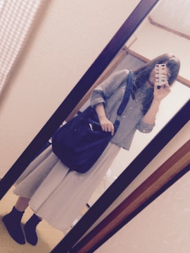 「B.L.U.E（ビーエルユーイー）のアイテム（バッグ）」を使った、minilaさん（レディース・148cm）の夏コーディネート