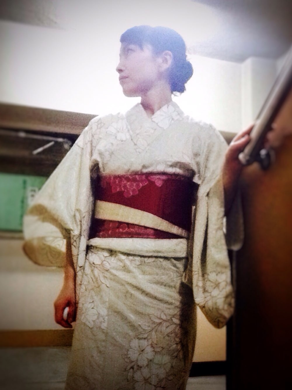 「花火、ゆかた、夏、暗黒同盟」｜「浴衣ヘアアレンジのアイテム（その他、ブラック系）」を使った、Minatch 【NOIR】さん（レディース・147cm）の夏コーディネートの1枚目の写真