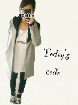「MIXXO（ミッソ）のアイテム（チェスターコート）」を使った、__y_u_u__さん（レディース・161cm）の秋コーディネート