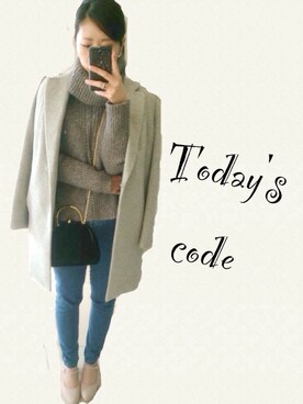「MIXXO（ミッソ）のアイテム（チェスターコート）」を使った、__y_u_u__さん（レディース・161cm）の秋コーディネート
